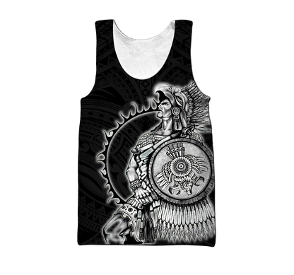 Mexican Aztec Warrior 3D All Over Printed Shirts DQB07162001