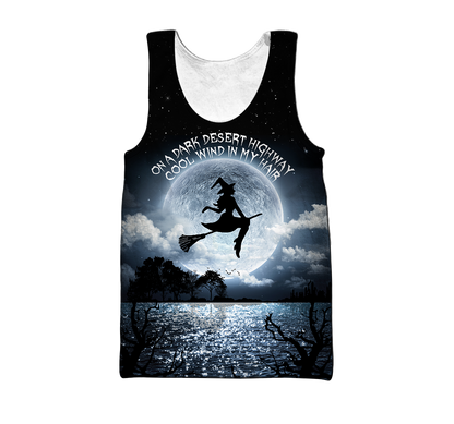 On A Dark Desert Highway Halloween 3D All Over Printed Shirts For Men and Women