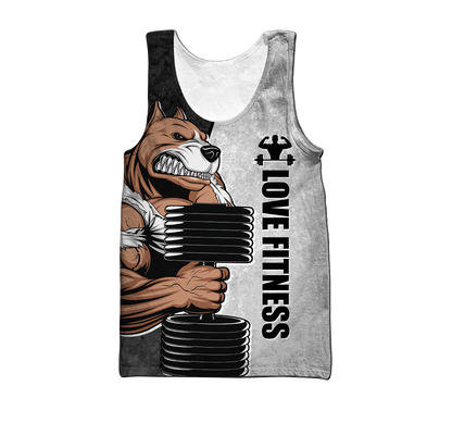 Premium Love Fitness 3d All Over Printed