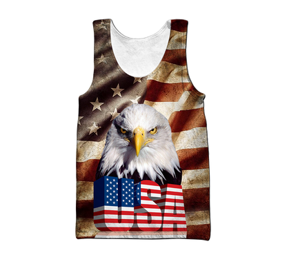 Eagle USA Flag 3D All Over Printed Shirts For Men & Women - Amaze Style™-Apparel