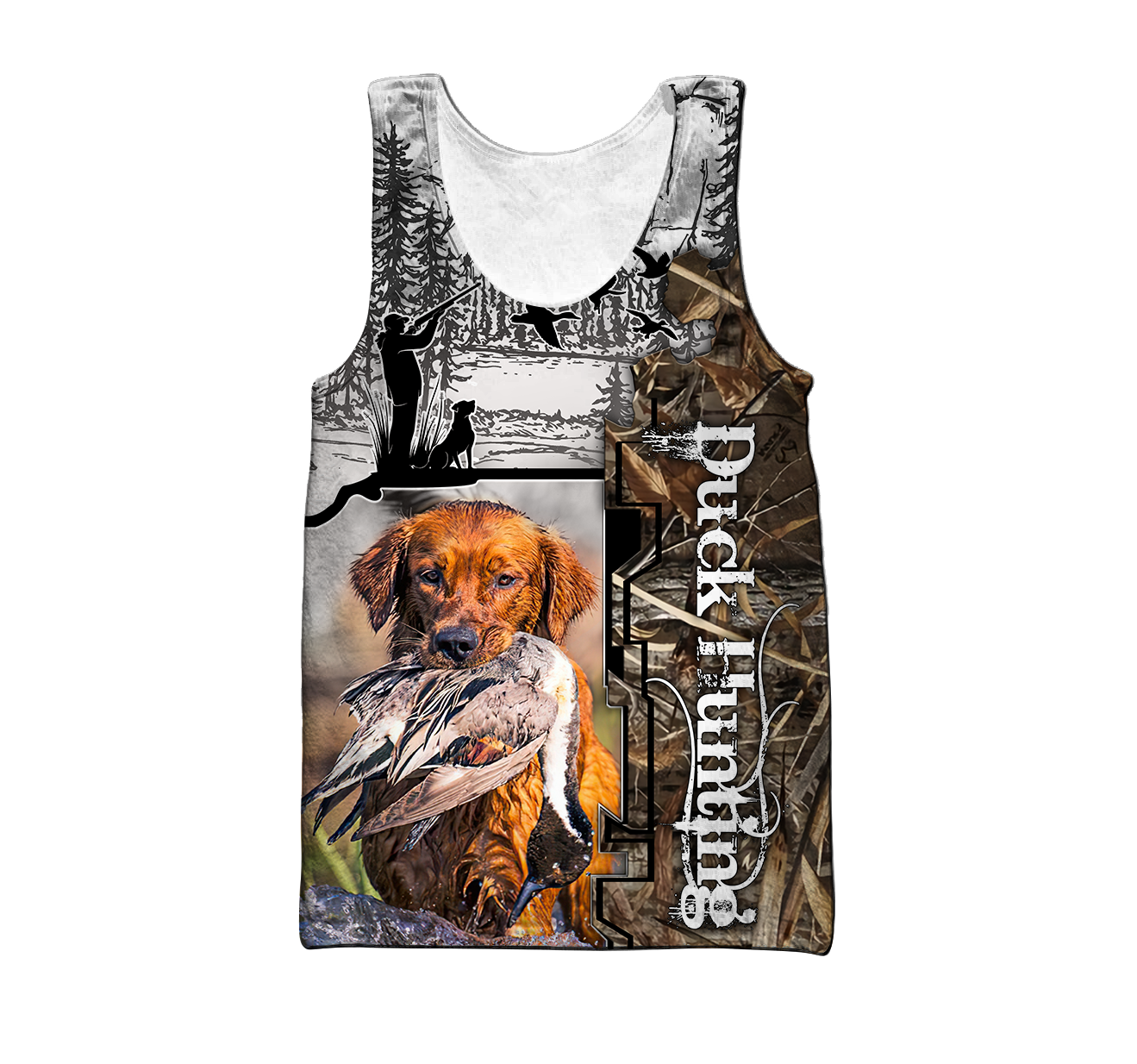 Golden Retriever Duck Hunting Dog 3D All Over Print  Hoodie