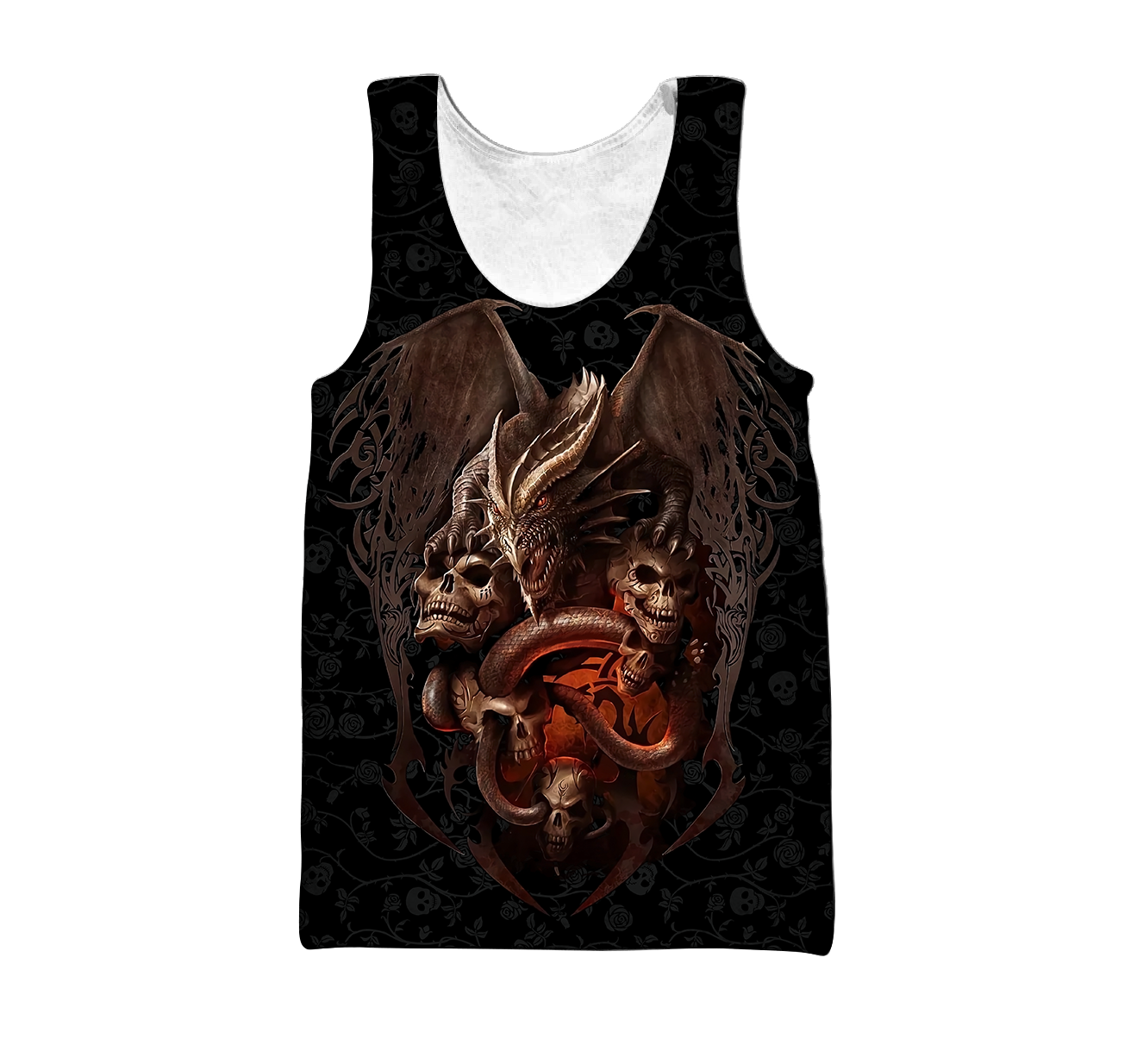 Love dragon skull 3D all over printed for man and women QB06172001