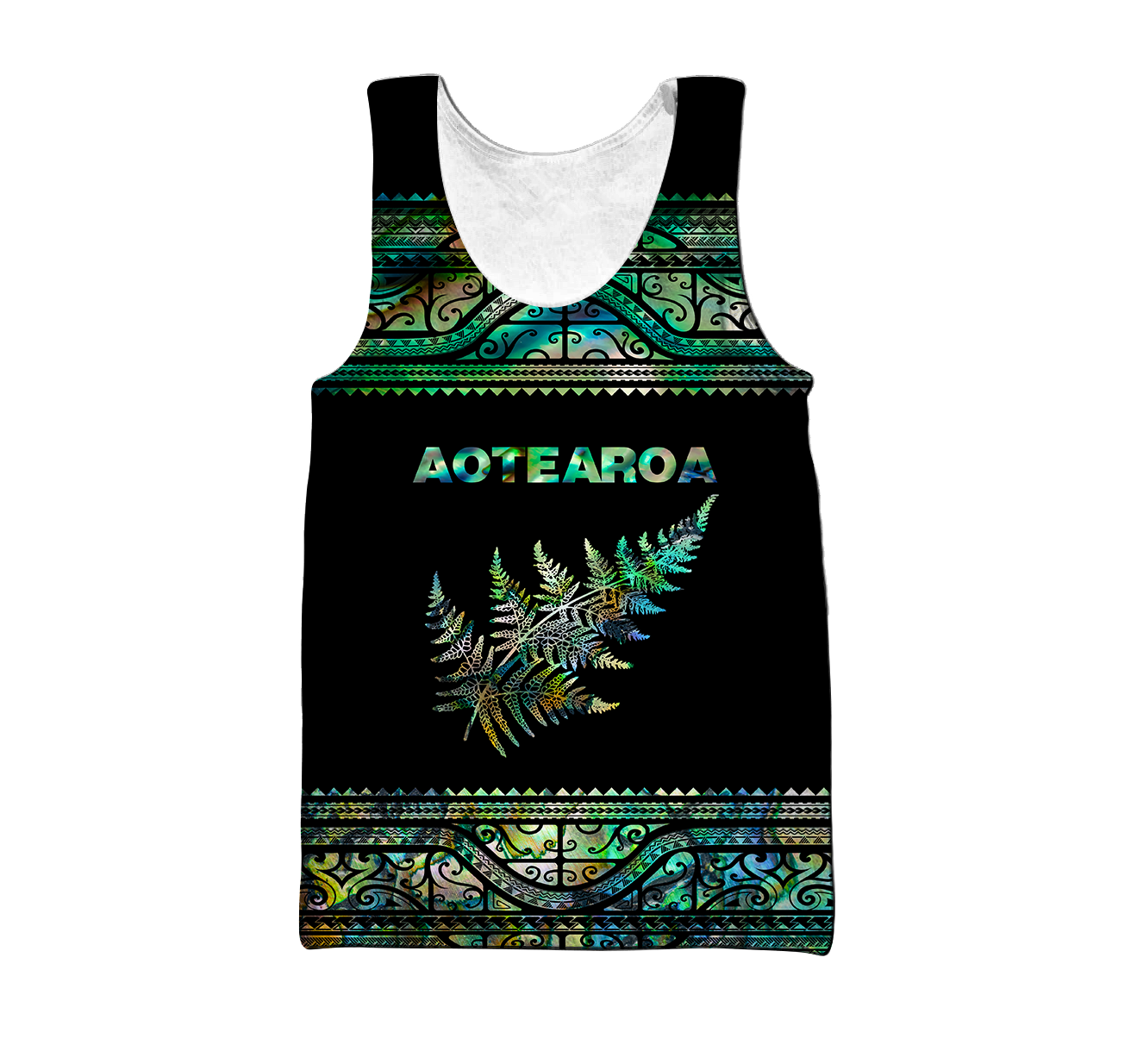 Aoteatoa New Zealand Maori Silver Fern Paua Shell 3D Unisex Hoodie