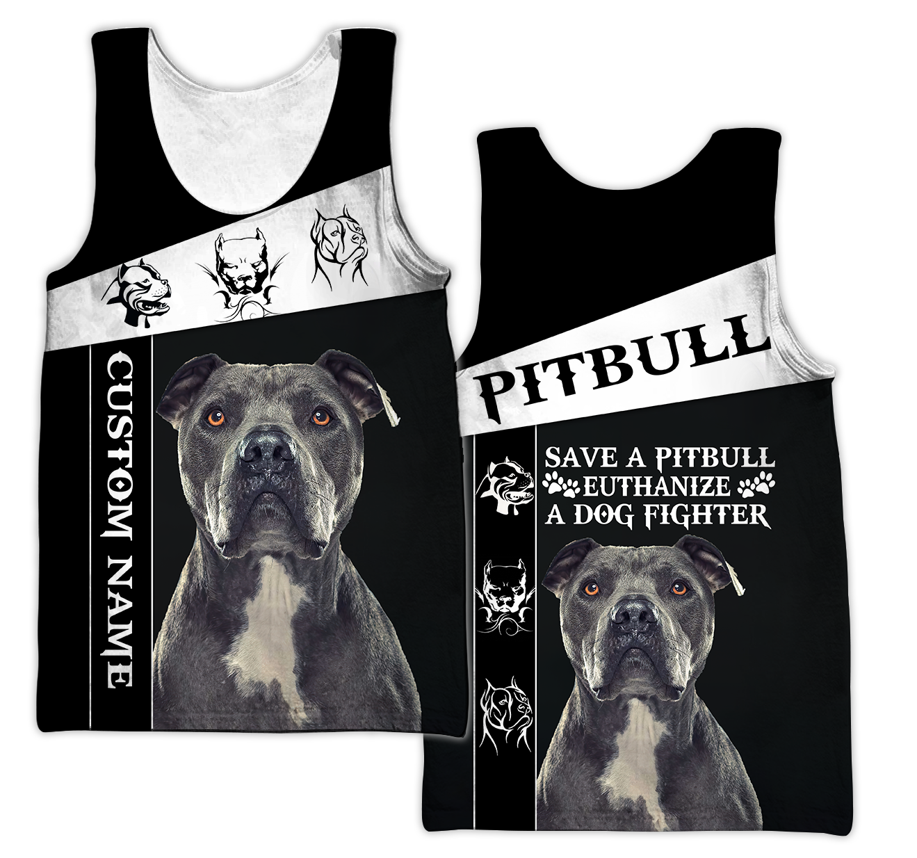 Personalized Save A Pitbull Euthanize A Dog Fighter  Hoodie Shirt for Men and Women HHT07102011