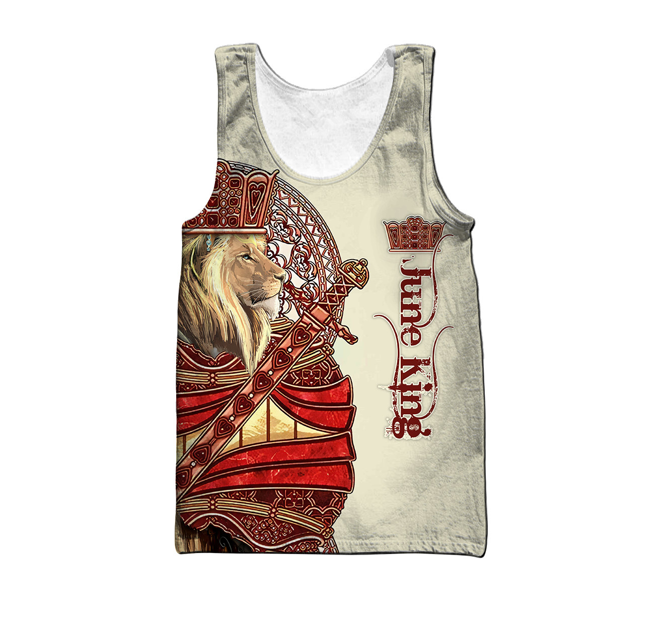 June King Lion 3D All Over Printed Unisex Shirts