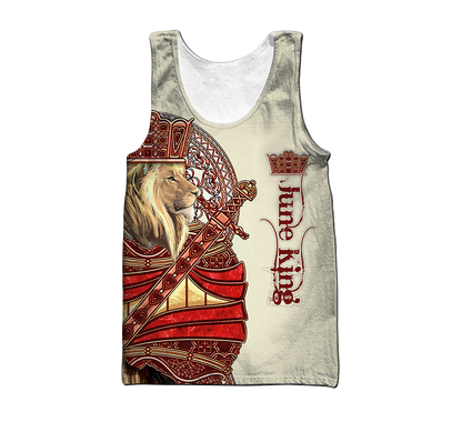 June King Lion 3D All Over Printed Unisex Shirts