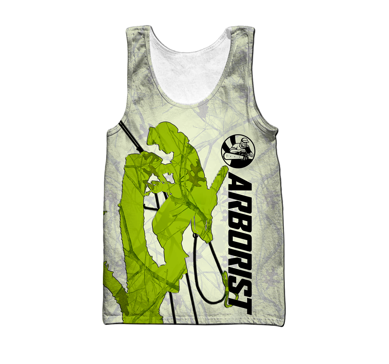 Premium All Over Printed Green Arborist Shirts MEI