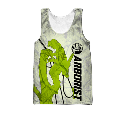 Premium All Over Printed Green Arborist Shirts MEI