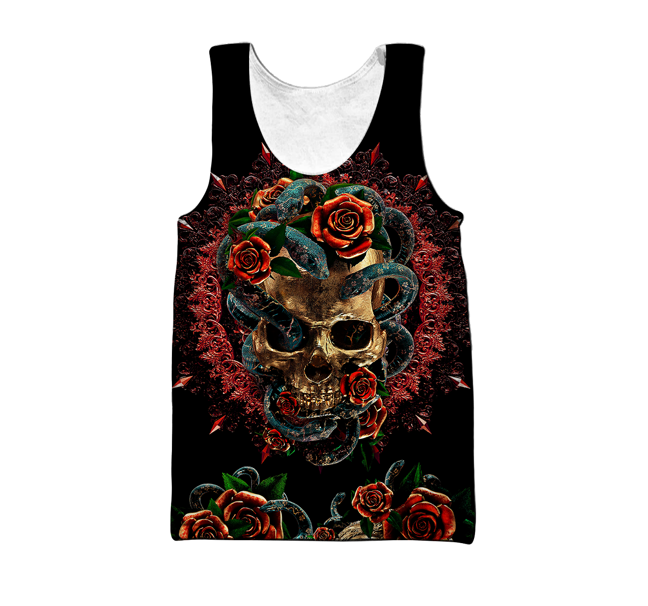 Love Skull red 3D all over printed for man and women QB06052002