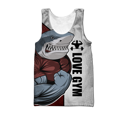 Premium Gym Shark 3d All Over Printed