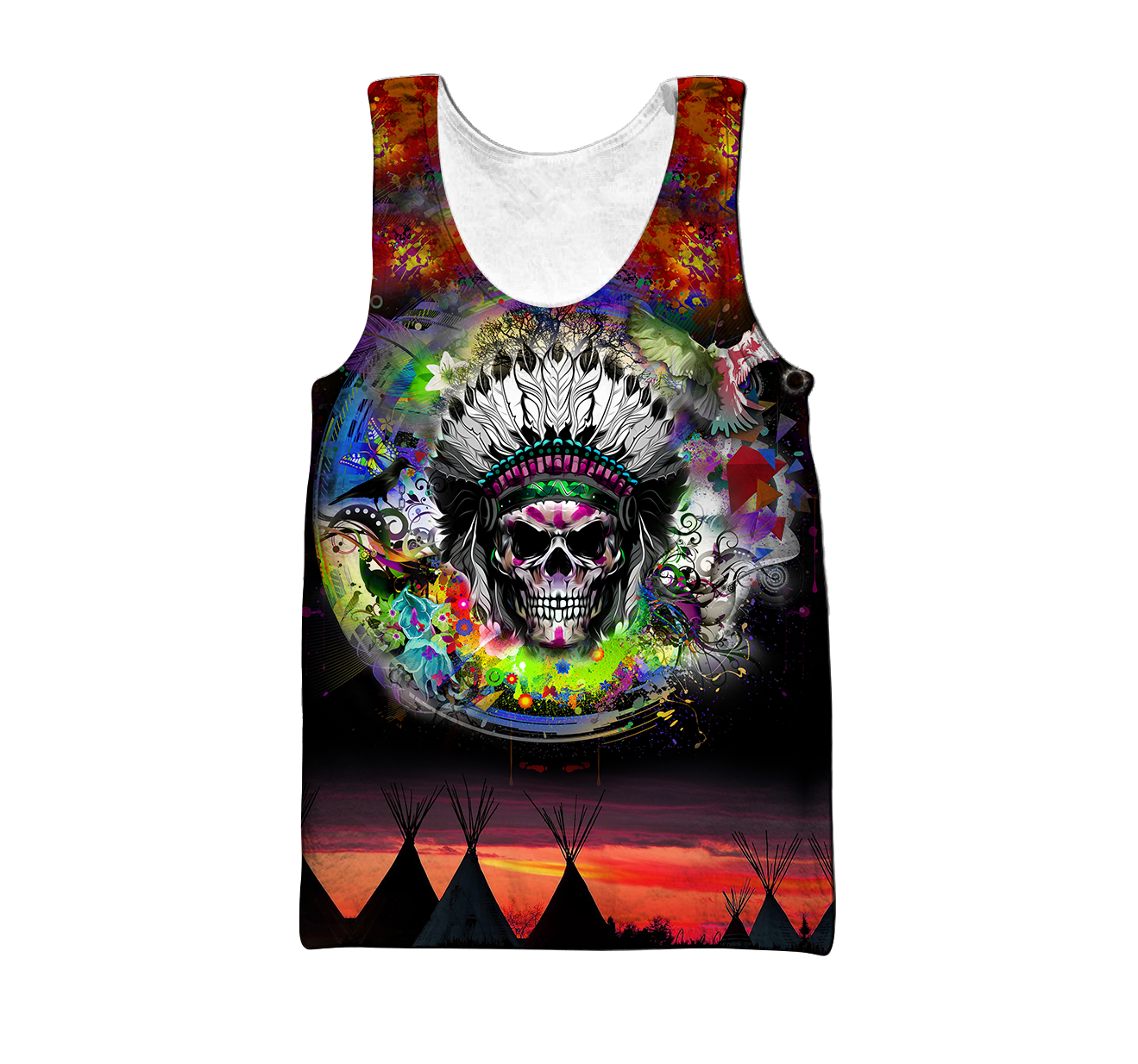 Love Skull native 3D all over printed for man and women QB06082002