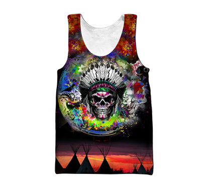 Love Skull native 3D all over printed for man and women QB06082002