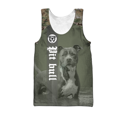 Pit Bull Camo Hoodie Shirt for Men and Women TN04102003