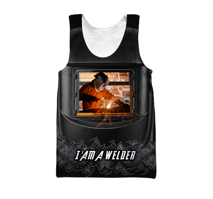 Awesome Welder All Over Printed Hoodie MEI
