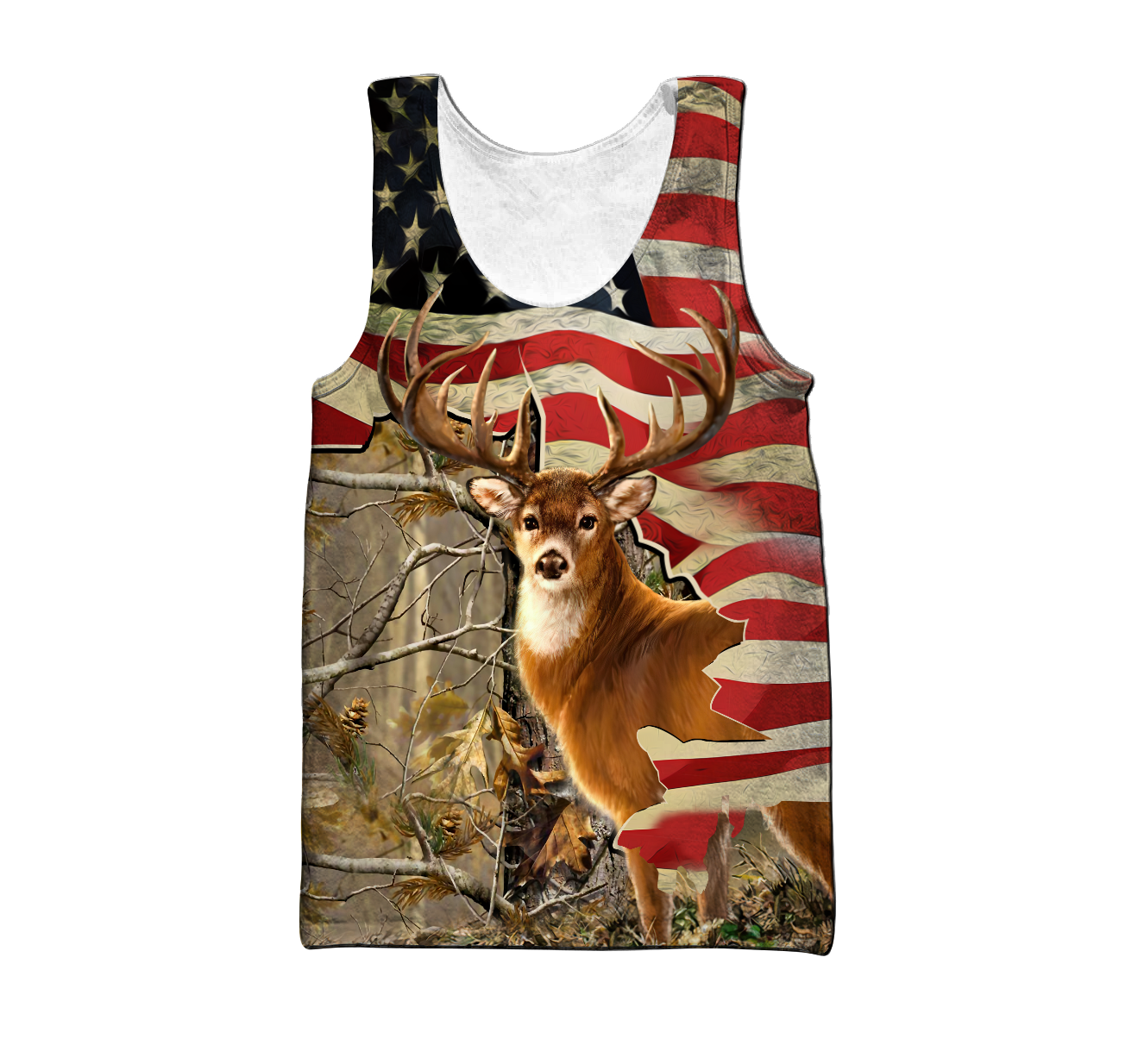 Deer Hunting America Flag 3D All Over Printed Shirts HHT11092032-LAM