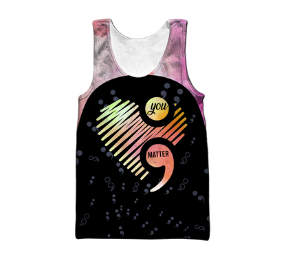 Suicide Prevention Awareness 3D All Over Printed Shirts For Men and Women DQB09112001
