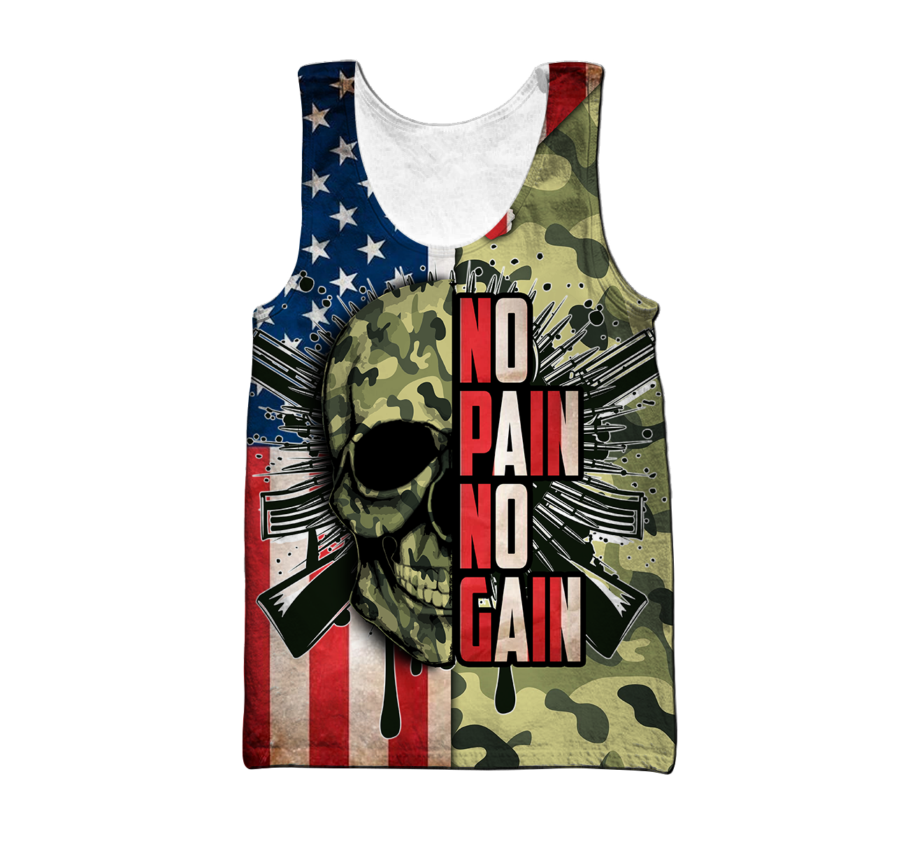 Skull Camo army 3D all over printed for man and women QB05312001