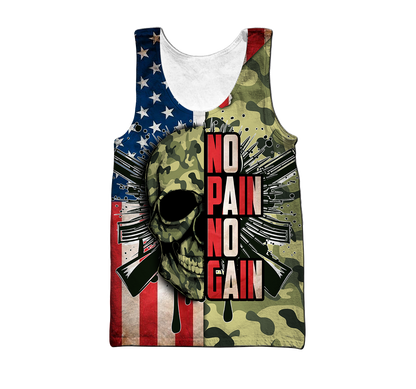 Skull Camo army 3D all over printed for man and women QB05312001