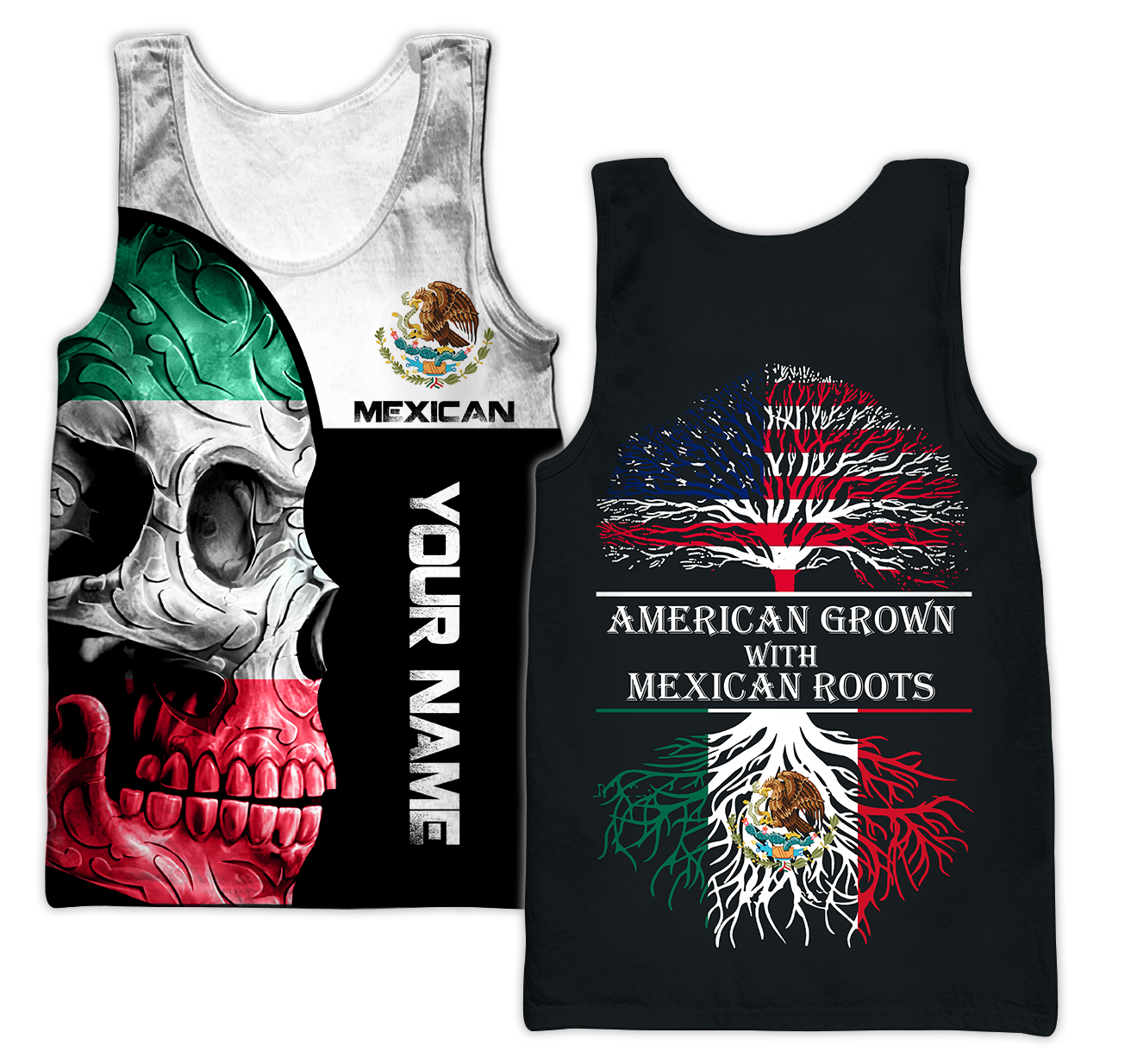 Mexican Skull 3D All Over Printed Unisex Hoodie