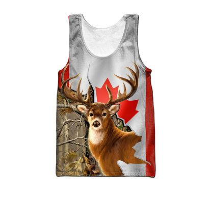 Deer Hunting Canada 3D All Over Printed Shirts For Men HHT31082001-LAM