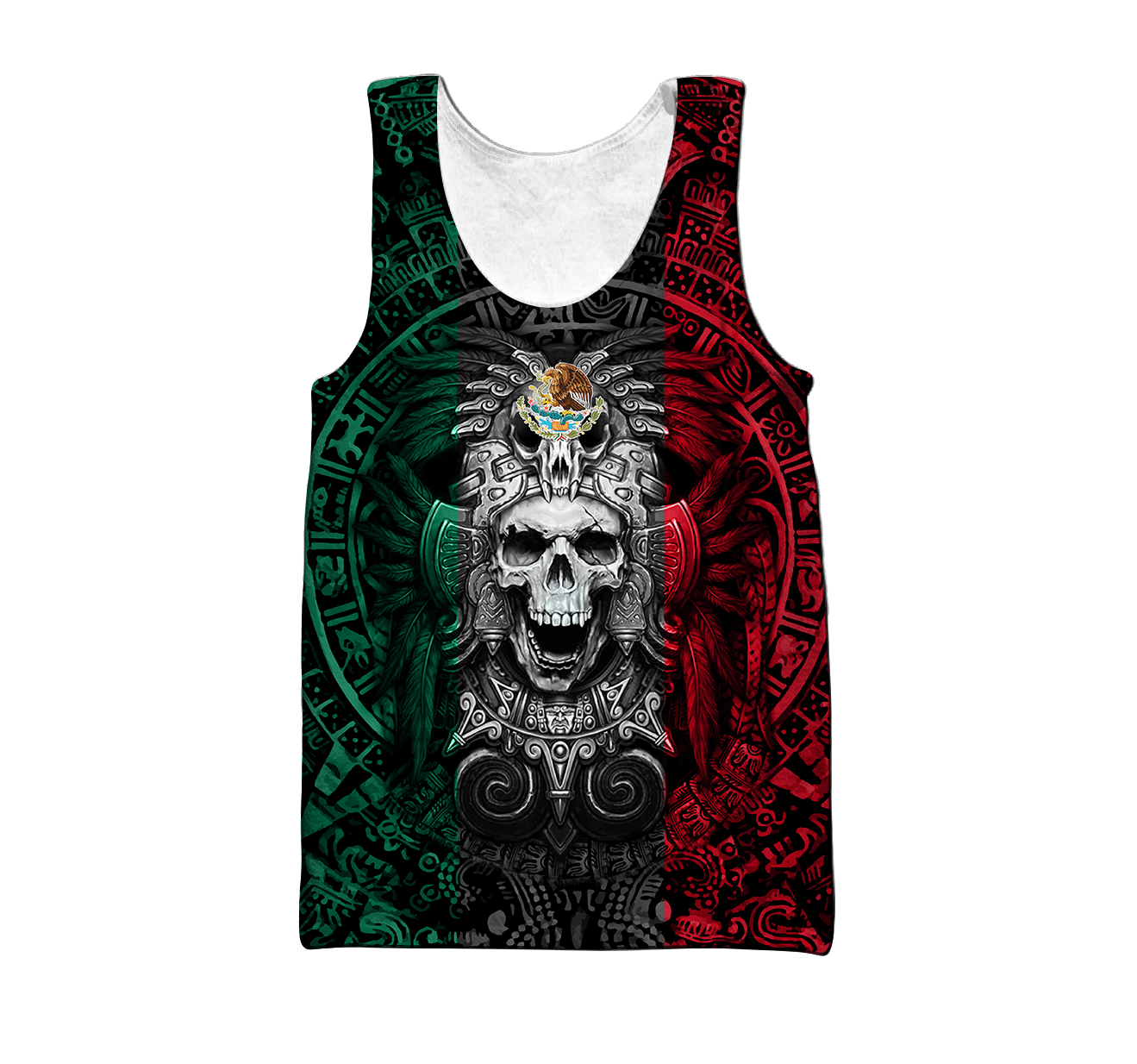 Mexican Aztec Warrior 3D All Over Printed Hoodie
