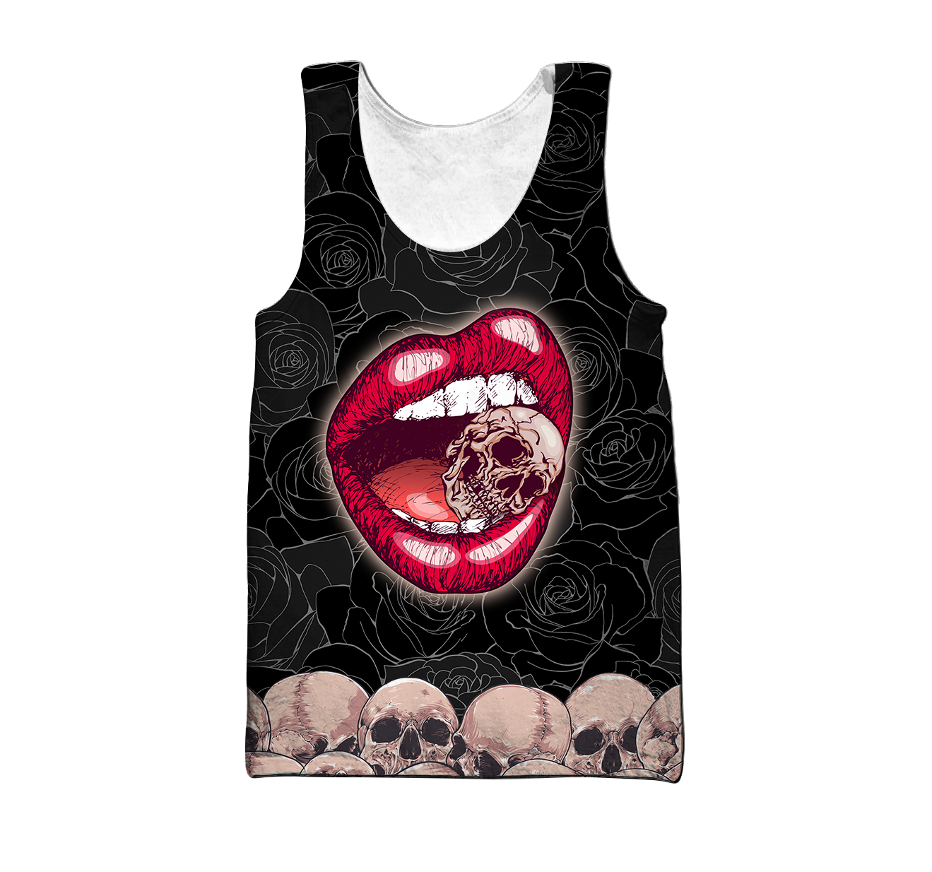 Sexy Lip Love Skull 3D all over for man and women QB05122002 - Amaze Style™-Apparel