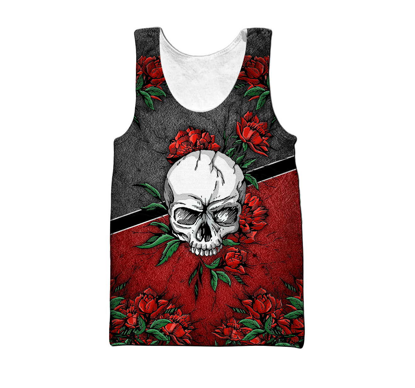 Love Rose And Skull 3D all over for man and women QB05152002 - Amaze Style™-Apparel