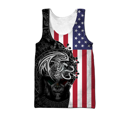 Mexico- US 3D All Over Printed Shirts For Men and Women