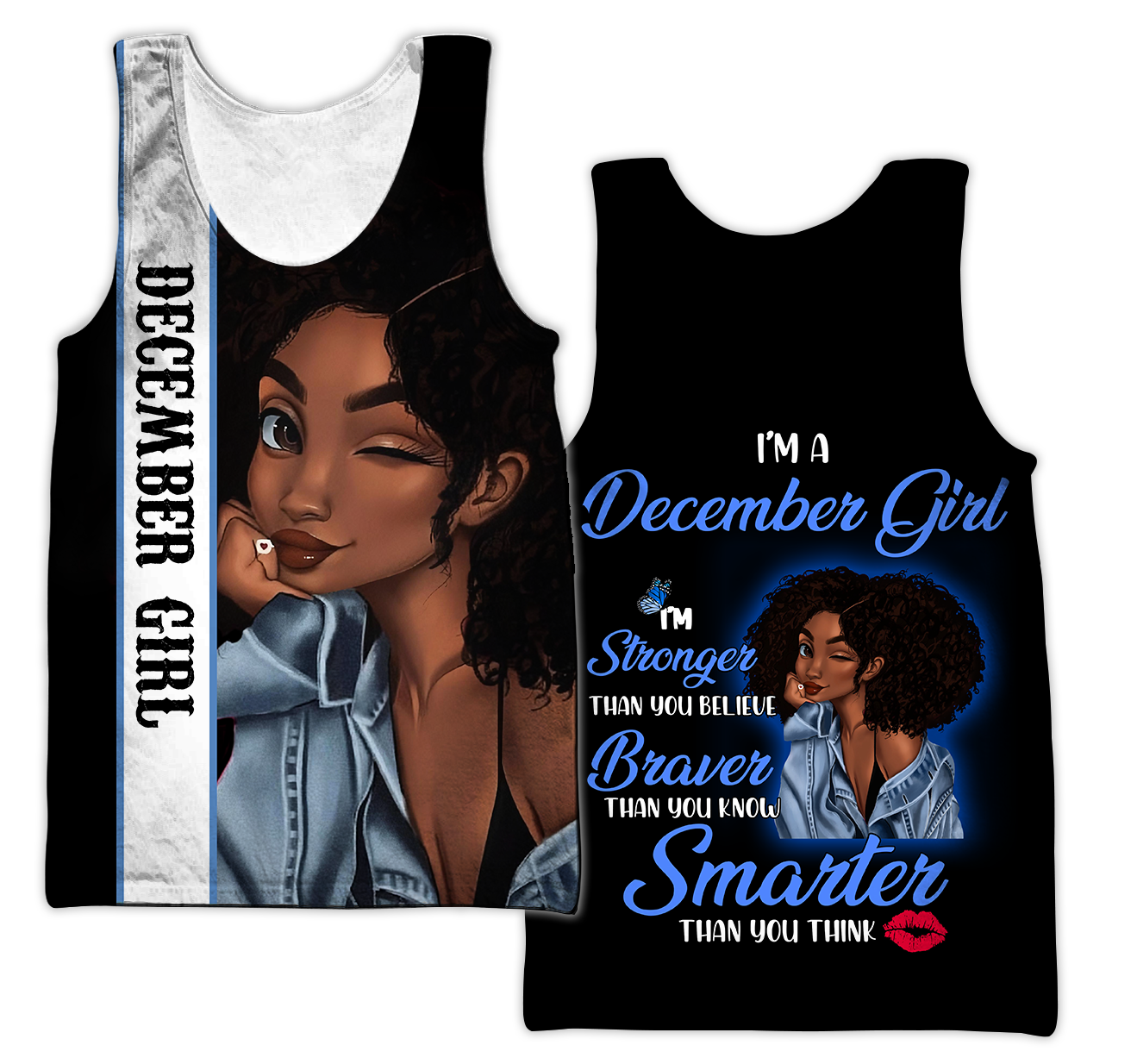 December Girl 3D All Over Printed Shirts For Women