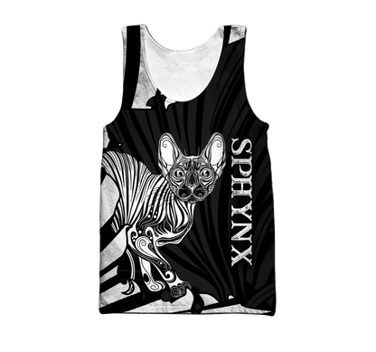 Sphynx cat tattoos 3D All Over Printed shirt & short for men and women PL