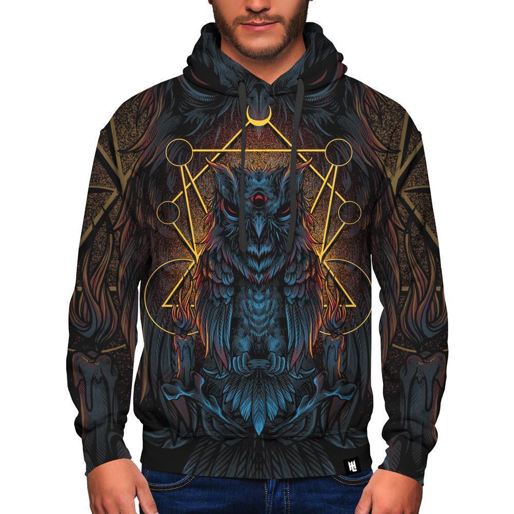 Three Eyed Owl Hoodie HC1403 - Amaze Style™-Apparel