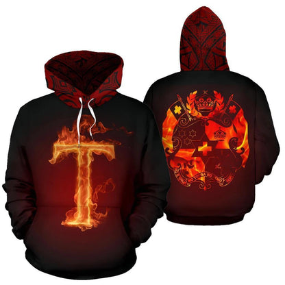 Tonga All Over Hoodie - Polynesian Fire Style HC2905 - Amaze Style™-Apparel