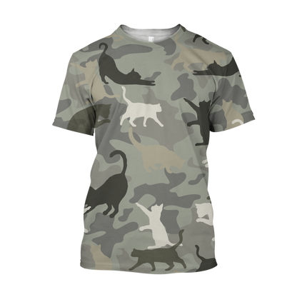 Love Cat Camo premium hoodie sweatshirt