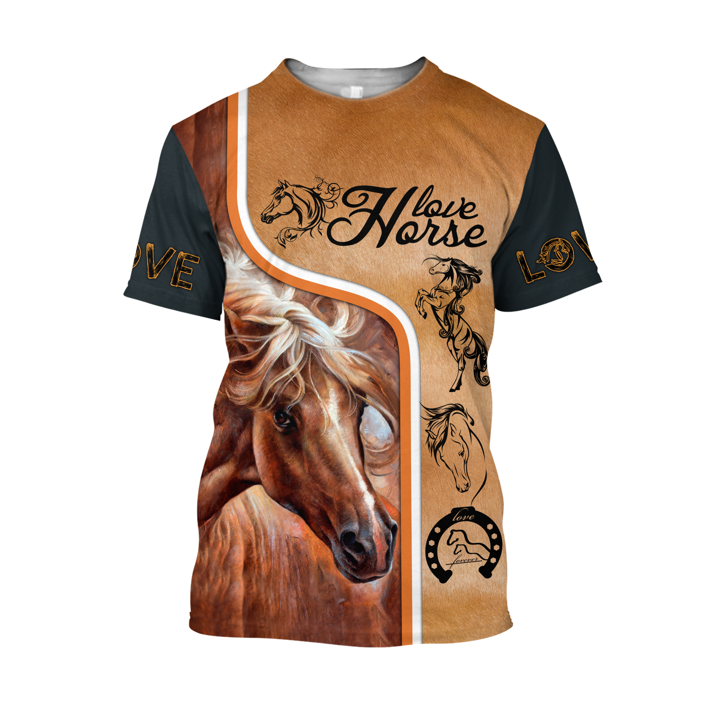 Love Horse 3D All Over Printed Unisex Shirts Pi112037