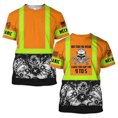 Mechanic Not For The Weak 3D All Over Printed Hoodie For Men and Women TN