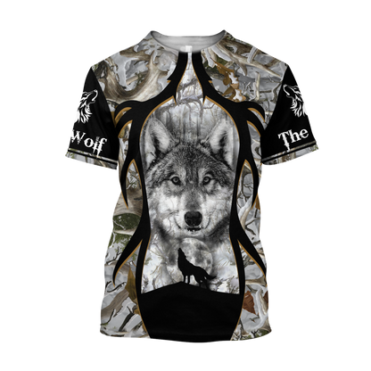 Wolf 3D All Over Print Hoodie T Shirt For Men and Women Pi02102002