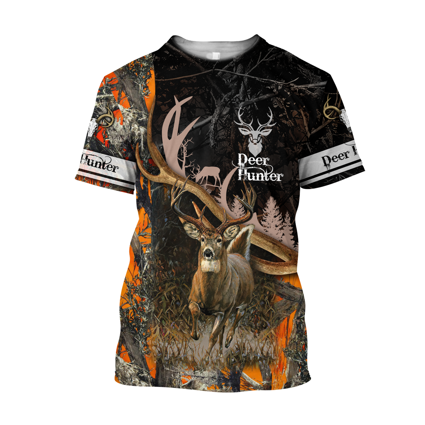 Premium Hunting Deer Black Camo Unisex Shirts