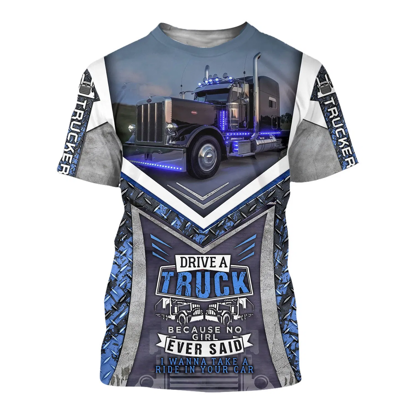 TRUCK DRIVER 3D ALL OVER PRINTED SHIRTS AND SHORT FOR MAN AND WOMEN PL12032003 - Amaze Style™-Apparel