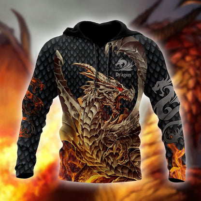 Premium Dragon All Over Printed Shirts For Men And Women MEI