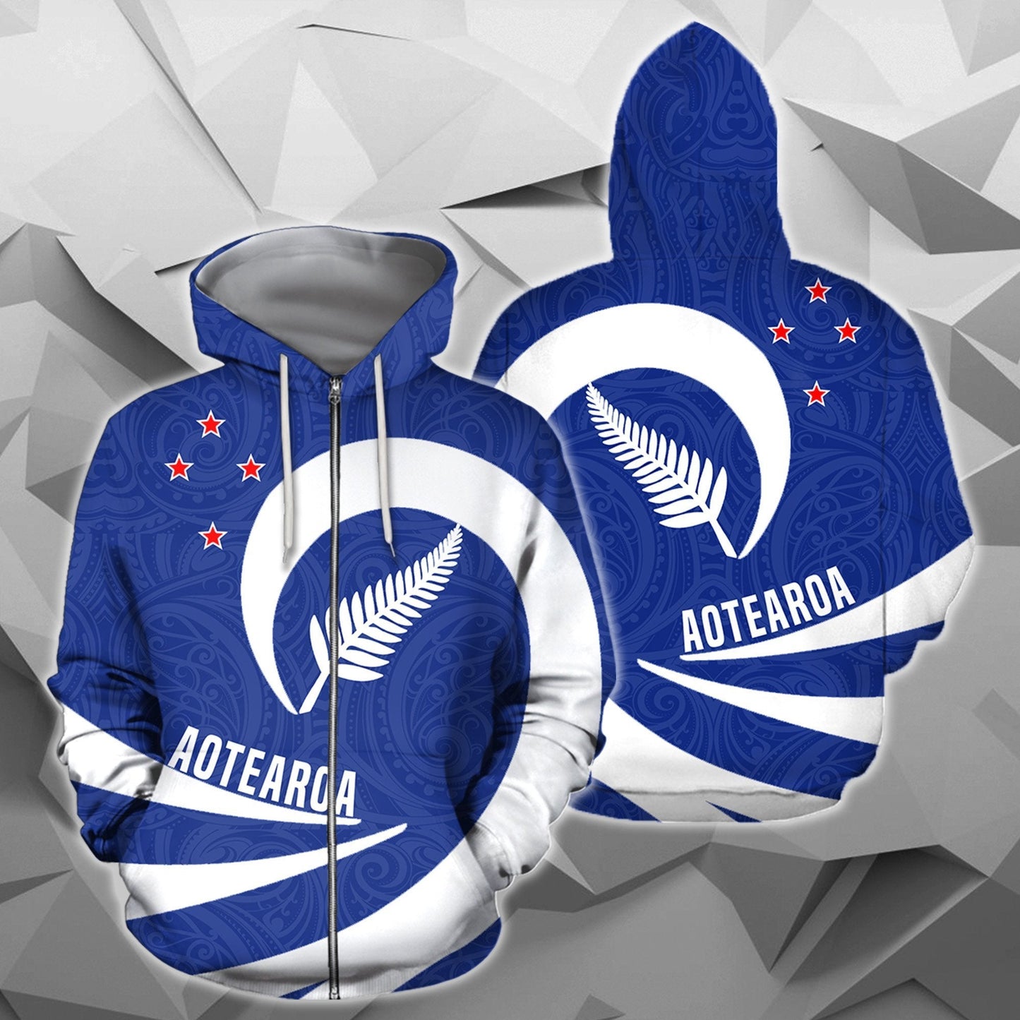 Aotearoa Hoodie Silver Fern Roll Into My Heart  PL02 - Amaze Style™-Apparel