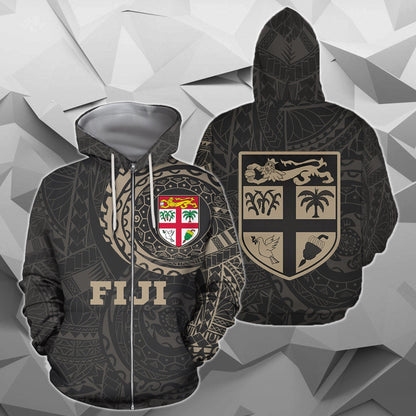 Fiji in My Heart Polynesian Tattoo Style Hoodie A - Amaze Style™-Apparel
