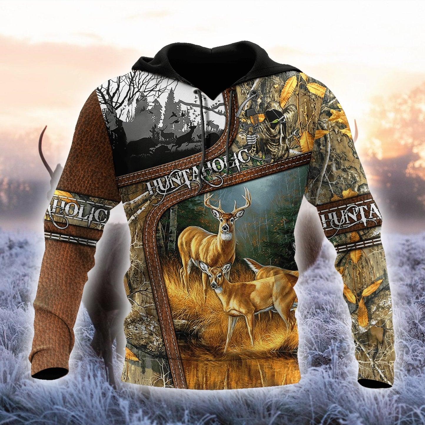 Huntaholic Hoodie 3D All Over Printed Shirts AM092031-LAM