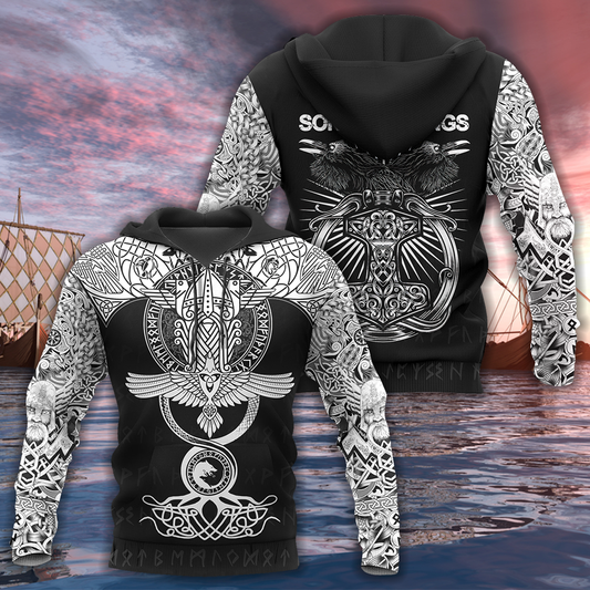 Raven Of Odin All Over Printed AM161001 - Amaze Style™-Apparel