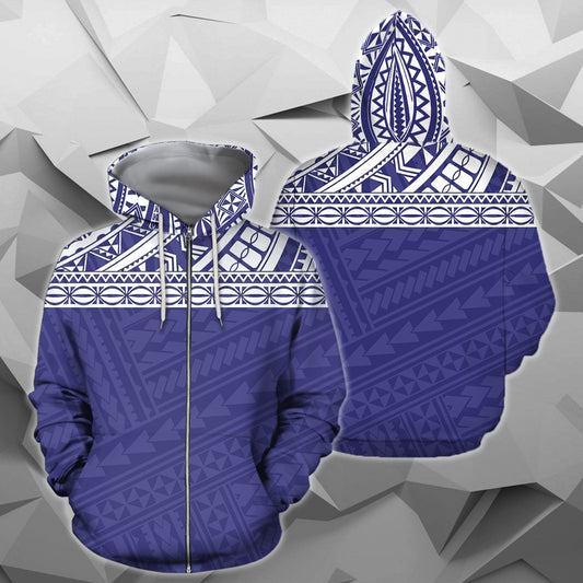 Poly All Over Hoodies - Blue Version - BN04 - Amaze Style™-Apparel