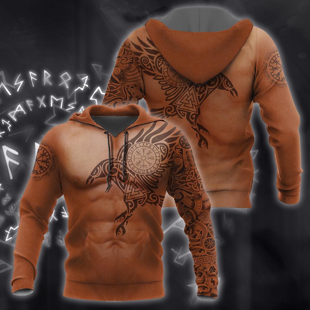 3.0 Vikings - The Raven of Odin Tattoo version 3.0 - Amaze Style™-Apparel
