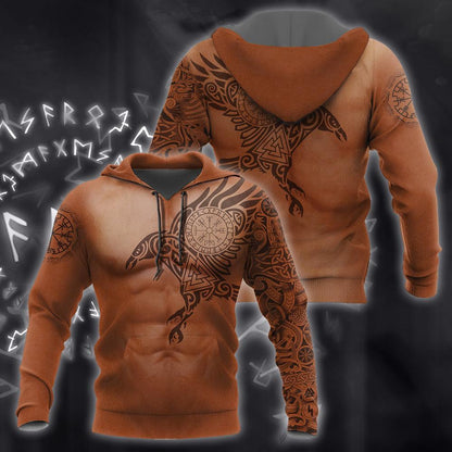 3.0 Vikings - The Raven of Odin Tattoo version 3.0 - Amaze Style™-Apparel