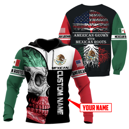 Mexican Skull 3D All Over Printed Unisex Hoodie