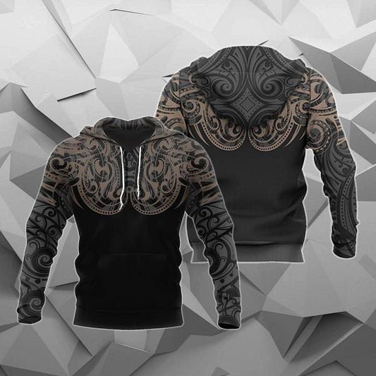 Maori Tattoo Special Zipper Hoodie - HC0801 - Amaze Style™-Apparel