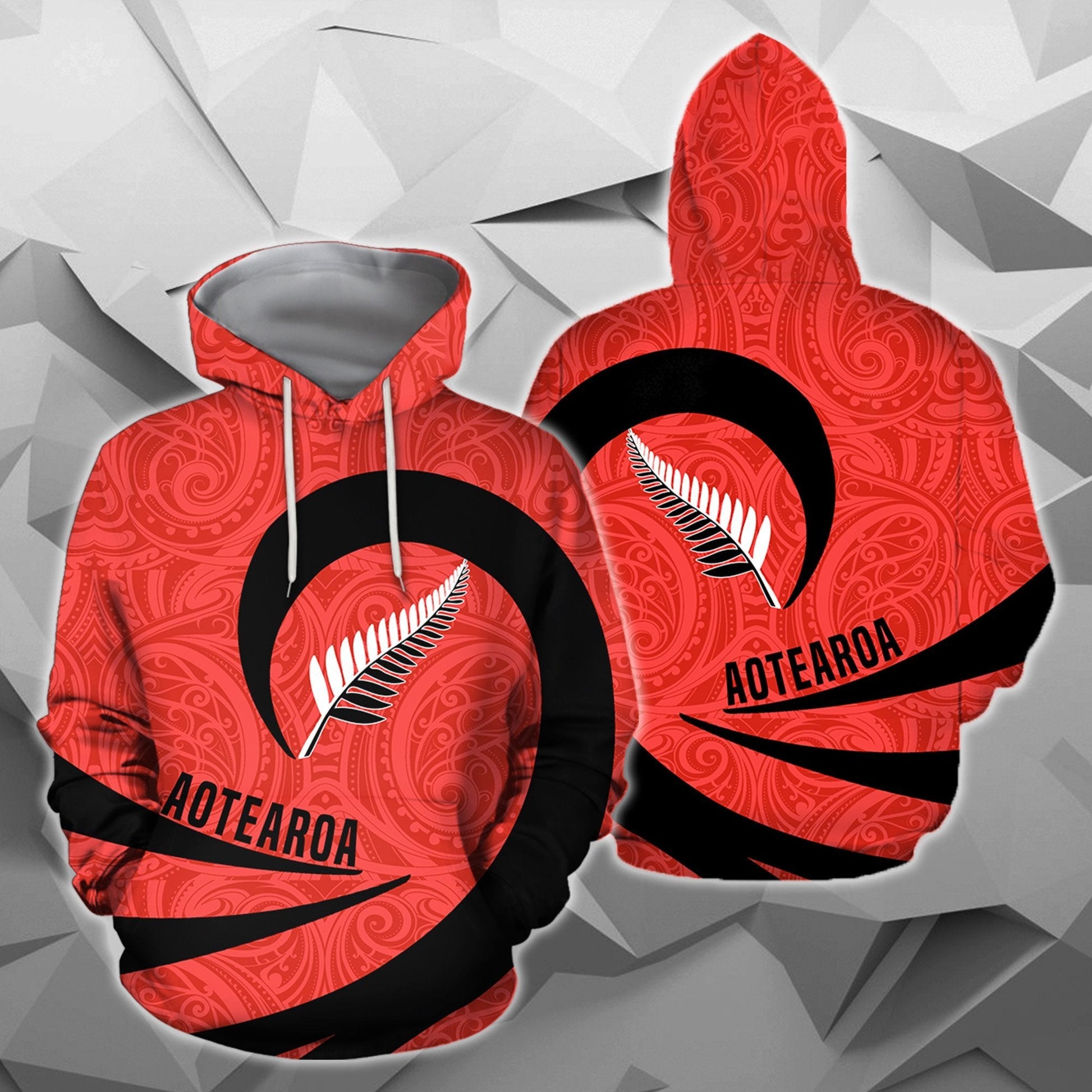 Aotearoa Hoodie Silver Fern Roll Into My Heart PL05 - Amaze Style™-Apparel