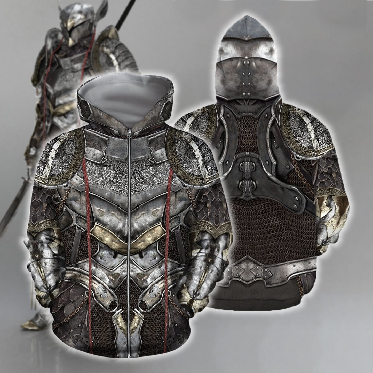 3D All Over Print Horus Armor Hoodie - Amaze Style™-Apparel